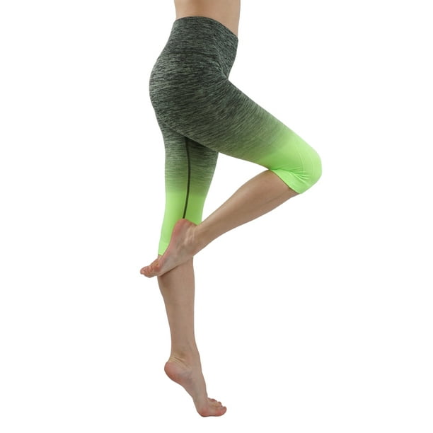 Ombre Flexible Yoga Fitness Active Gym High Waist Compression Leggings Ombre Flexible Yoga Fitness Active Gym High Waist Compression Leggings